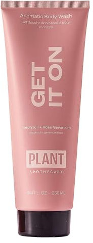 Plant Apothecary Get It On Natural Aromatherapy Body Wash for Men and Women - Shower Gel with Vitamin C and Vitamin E, Coconut Extract and Jojoba Oil to Nourish and Comfort Dry Skin - 250 ml