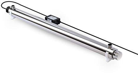 Bellerofonte Sterilisator für Wasser, UV-Lampe, 55 Watt, Durchflussmenge 30 l/min, für Filteranlagen, Umkehrosmose und Aquarium