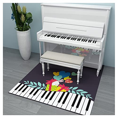 Schallschutz Teppich Schlagzeug, SchalldäMmung Klavier Teppich, Schlagzeugteppich, Klavierteppich, Schallschutzmatte, Antivibrationsmatte Klavier, Rutschfest Teppich Unterlage(Size:140×160cm,Color:P)