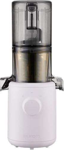 Hurom Slow Juicer H310 | Entsafter Gemüse und Obst | Leicht zu Reinigen & Leiser Motor Elektrischer Entsafter mit Siebfilter | 100 Watt | BPA Frei | Schlankes Design | 220ml | Lavendel