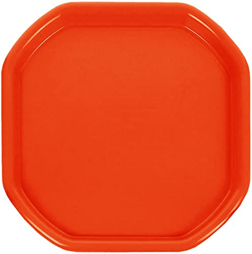 Small Mixing Tray Colourful Tuff Trays Kids Sand Pit Play 70 cm x 70 cm Messy Play Tray Concrete and Mortar Mixing Tray (Qty - 1, Orange)