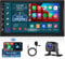 Android Radio Coche 8-Core 4G+64G con Carplay, Android Auto, Mirror Link 2 DIN Radio Pantalla Táctil IPS 7 Pulgadas Estéreo con GPS Navi, Bluetooth 5.1, DSP, Radio FM/Am/RDS, WiFi 4G, Cámara Trasera