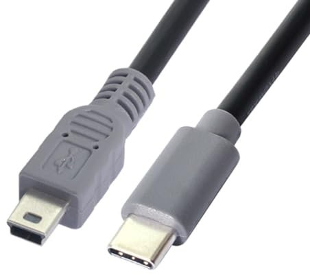 chenyang Câble d'extension de données USB C vers mini USB 2.0 pour tablette, téléphone portable, disque dur