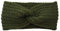 Winter Häkelarbeit Stirnband Mädchen Frauen Haarband Verdicken Stirnbänder Kopfband Haarband Ohrenwärmer Headwrap für Einkaufen Skifahren Laufen,Grün B