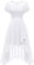Wedtrend Abendkleider Vokuhila Cocktail Kleid A Linie Weißes Abendkleider Elegant Brautmutterkleider für Hochzeit Sommerkleid Damen WT0303WhiteL