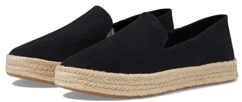 TOMS Carolina Espadrille für Damen, Schlupfschuhe, leger, Schwarz, Schwarz, 43.5 EU