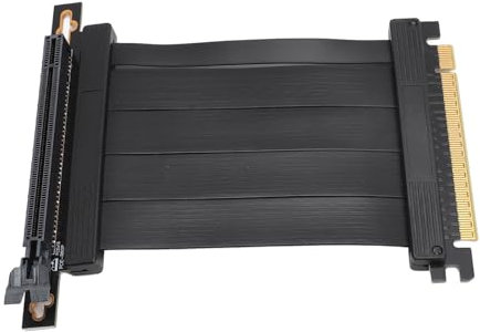 Yunseity PCI E 4.0 X16 Extender Riser-Kabel, PCI Express Gen4 GPU-Verlängerungskabel 90-Grad-Adapter, 100 Mm Hochgeschwindigkeits-Riser-Karte für RTX4090 RX6950XT X570 B550 Z690