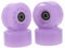 YARNOW 4 Stück Rollschuhlaufen Straßenradkreuzer Quad-rollschuhräder Rollschuhzubehör Indoor-Skate-räder Streetboard-räder Spielbretträder Violett Schlittschuhe Kind Metall Gesäß