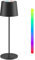 Epicflare Tischlampe Kabellos Led Tischleuchte kabellos Touch Dimmbar Led Nachttisch Kabellose Lampe IP44 Wasserdichte Metall 8 Farben RGB für Haus Garten Aussen Schlafzimmer Restaurant Bar Camping