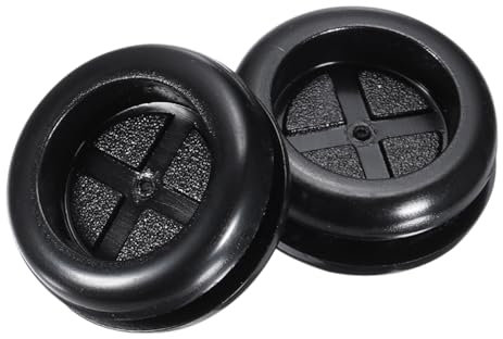 QUARKZMAN Pasacables de Goma Redondo de Doble Cara, Diámetro de Montaje de 28 mm, Diámetro Interior de 22 mm para Protección de Cables, 10 Unidades