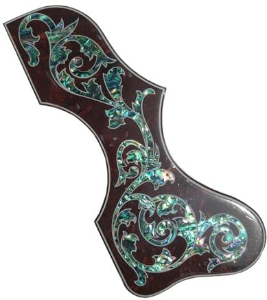 Klassisches Schlagbrett Für Akustikgitarre, 2 Mm Dick, Mit Abalone-Inlay, Kratzfeste Gitarrenplatte Gitarren-Ersatzzubehör (Color : Right)