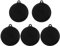 5 tappetini in silicone nero per fornelli a induzione, tappetini protettivi per fornelli a induzione, tappetini antiscivolo in silicone, resistenti al calore, tappetini rotondi in silicone, forniture