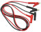 JZK 2 pinzas de cocodrilo de 1 m, 1000 V, 10 A, cables de prueba eléctricos, cables de prueba de multímetro, conector banana de 4 mm a cable de pinza de cocodrilo, color negro y rojo