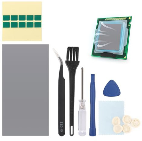 RongZy 80x80mm PTM7950 Almohadilla Conductora Térmica para PS5 CPU GPU SSD Thermal Pads para Steam Deck CPU GPU SSD PTM7950 Pad Térmico CPU
