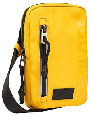 camel active Herren Handytasche mit reflektierenden Details Gelb, Menswear-M