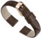 QUARKZMAN Uhrenarmband Leder Armband 16mm Uhrenarmbänder aus Echtem Leder mit Edelstahl Schnalle Vintage Ersatzarmband für Uhr Smartwatch Damen Herren (Dunkelbraun)