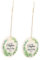 FUNOMOCYA 2st Weihnachtsbaum-anhänger Weihnachtsanhänger Baum Hängende Ornamente Weihnachtsfeier Weihnachtliche Ornamente Unsere Erste Weihnachtskugel 2022 Weihnachtsdekore Weißes Porzellan