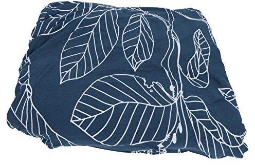 Qukaim Sofa-Schonbezug, blaue Blätter, weich, elastisch, waschbar, Sofa-Schonbezug, Möbelschutz für 2-Sitzer, Heimtextilien