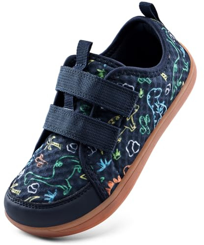 IceUnicorn Barfußschuhe Kinder Barfussschuhe Jungen Mädchen Breite Minimalistische Aquaschuhe Traillaufschuhe Strandschuhe(Dunkelblau, 24EU)