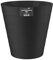 Celino® Plastic Waste Paper Bin, 6L Round Waste Basket Trash Can, Lightweight Rubbish Bin for Kitchen, Bedroom, Bathroom, Open-Top Design, Ourdoor Gargabe Container Dustbin (Black)