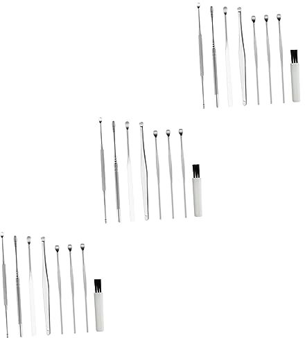 minkissy -teiliges Set Ohr Löffel Ohrschaufel Ohrenreiniger Ohrlöffel Massieren Werkzeug Ohrlöffel Aus Edelstahl