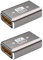Coupleur HDMI Femelle vers Femelle, 2PCS Adaptateur Rallonge HDMI 2.1 8K Plaqué Or, Connecteur Compatible UHD 4K 3D, 7680 x 4320 HDR eARC Dolby Atmos VRR Connectez TV Moniteur PC Xbox PS5