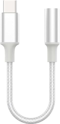 Adaptateur Renforcé Jack 3.5mm vers USB C Mâle/Femelle Blanc Force Power Lite