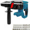 Brushless Cordless Rotary Hammer for Makita 18V, 4800 BPM 650W Electric Brushless Hammer Drill with 3 Twist Drill Bits for Concrete Masonry Steel Wood (No Battery)