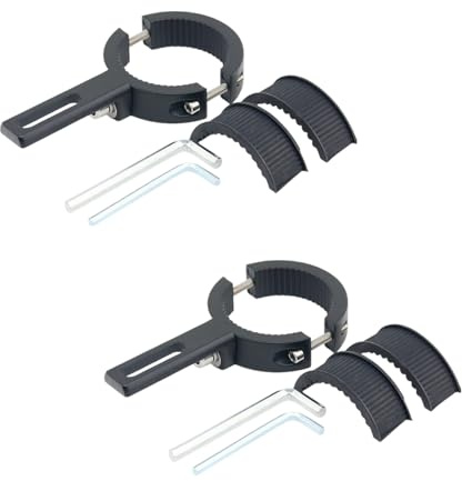2 pezzi Supporto Faro Moto Staffa di Fissaggio Fendinebbia, 38 mm a 60 mm Staffa Faretti Moto, Supporto Faretti Moto, Attacco Faretti Moto, Staffe di Fissaggio per Lampada Forcella Anteriore