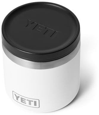 YETI Rambler - Recipiente aislado para alimentos, Blanco, 8 oz (237 ml)