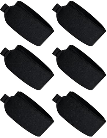 Cinghie da sci di fondo, protettivi per sci, 6 pezzi, fascette da sci e snowboard, unisex, per snowboard, sport all'aperto, discesa