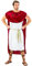 tectake dressforfun Herrenkostüm Trojaner Achilles | Langes Gewand in antikem Design | Angenähter, mächtiger Umhang | inkl. Goldener Bindegürtel & Lorbeerkranz (L/XL | Nr. 300408)