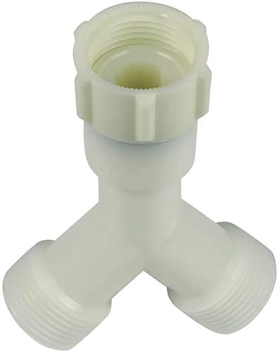 TOP INKLUSIV DICHTUNG Universal 3/4 Y Verbindungsstück Gabelanschluss Gabelrohr Y-Verteiler Y-Form Verteilerstück f Zulaufschläuche Waschmaschine Spülmaschine