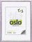 OSLO MasterLine Fotobilderrahmen DIN A4 21 x 30 silber Echt-holz Bilderrahmen 21 x 29,7 Urkunden Format