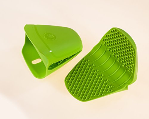 Kochblume Thermo-Fingerschutz | Hitzeschutz | Premium-Silikon | Hitzebeständig | Spülmaschinenfest | Farbe: limette