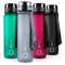 REFYLL Sport Trinkflasche mit Früchtebehälter I 'powerFYLL' Wasserflasche für deinen Lifestyle I BPA freie Sportflasche aus Tritan für Sport, Uni, Schule, Büro und Fitness (Grau, 1500ml)