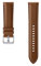 Samsung Stitch Leather Armband ET-SLR84, Uhrenarmband für Galaxy Watch3 mit 22 mm Stegbreite, Echtleder-Armband in Braun