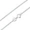 DALARAN Silver Chains for Women 20 Inch 925 Sterling Silver Cubic Chain Necklace Italy Necklaces 0.7mm, 50cm