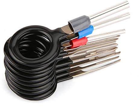 11 Stück Wire Terminal Removal Tool, Entriegelungswerkzeug Set KFZ Stecker Auspinwerkzeug ISO Pin Lösewerkzeug