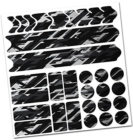 AlphaShield Pellicola protettiva per telaio per bicicletta R159 R161 (18 Future Argento Metallic)