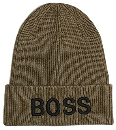 BOSS Herren Mütze, Afox, 60% CO, 30% PA, 10% WO, Black
