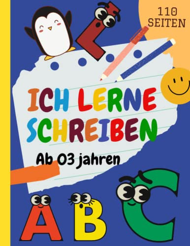 Ich lerne Schreiben: buchstaben schreiben lernen ab 3 jahren