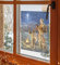 AWS Fensteraufkleber für Fenster, Weihnachtsmotiv: Heiliger Josef, Hirte, Komet, A4-Format (geschäumt), Ideal für Wohn- oder Kinderzimmer