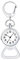 JewelryWe Taschenuhr mit Karabiner Flaschenöffner Quarz Analog Uhr Clip-on Quarzuhr für Ärzte Krankenschwestern Sanitäter Köche Silber