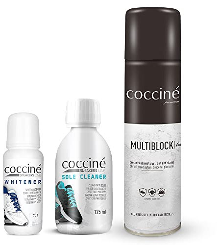 Cocciné - Schuhpflege-Set, Sneaker Whitener Set, Schuhreiniger Weiße Schuhe, Schuh Weißmacher, Sneaker Cleaner Weiß, Sneaker Weiss Reiniger, Praktisch Sneaker Reiniger Weiß, Sneaker Putzmittel