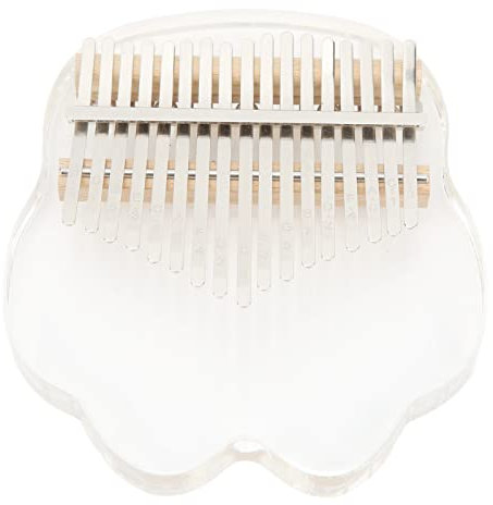 Kalimba-Daumenklavier mit 17 Tasten, Tragbares Mini-Fingerinstrument mit Kristallkatzenpfote und Geschenkbox für Kinder und Erwachsene, Anfänger Tastaturinstrument Musikinstrument