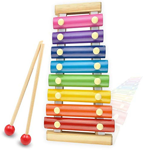 Xylophon für Kinder, Holz-Musikinstrument, Musikspielzeug, Regenbogen-Kinder-Glockenspiel, pädagogisches Kinderspielzeug, Percussion für angehende Musiker