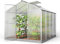 GFP Gewächshaus ECO 4 Alu-Rahmen 192x256 cm 8 mm Doppelstegplatten, mit Fundamentrahmen automatischer Fensteröffner Transparent