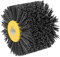Shineboc Sanding Brushes 180 Grit, 120x100mm Abrasive Brushes, Polishing Brush for Woodworking, Grit Brush Nylon Brush Bristle Brushes for Satin Finishing Machine Wire Drawing Wheel