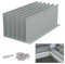 Pearwow Gutter Valley Spritzschutz, Aluminium-Regenumsteller, Dachrinne, Spritzschutz für Tal, Ecke oder gerade, je 25,4 cm (6 Stück, grau)